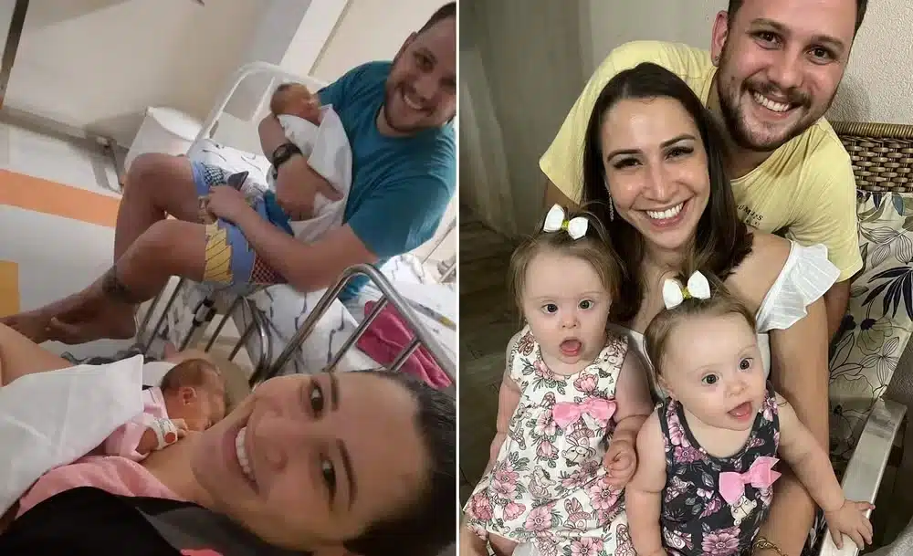 pensarcontemporaneo.com - "Senti amor e felicidade ao tê-las nos meus braços", diz mãe que descobriu só no parto que suas gêmeas tinham Down