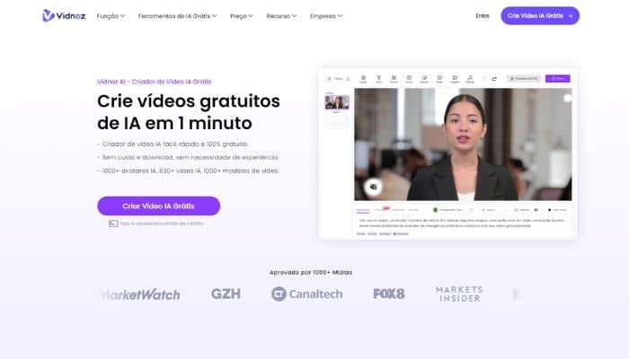 pensarcontemporaneo.com - Vidnoz AI: Aplicação de Inteligência Artificial em Campos de Vídeo, Voz e Texto